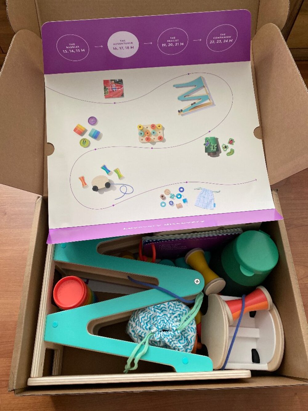 Lovevery The Adventurer Play Kit Months 16, 17, 18+